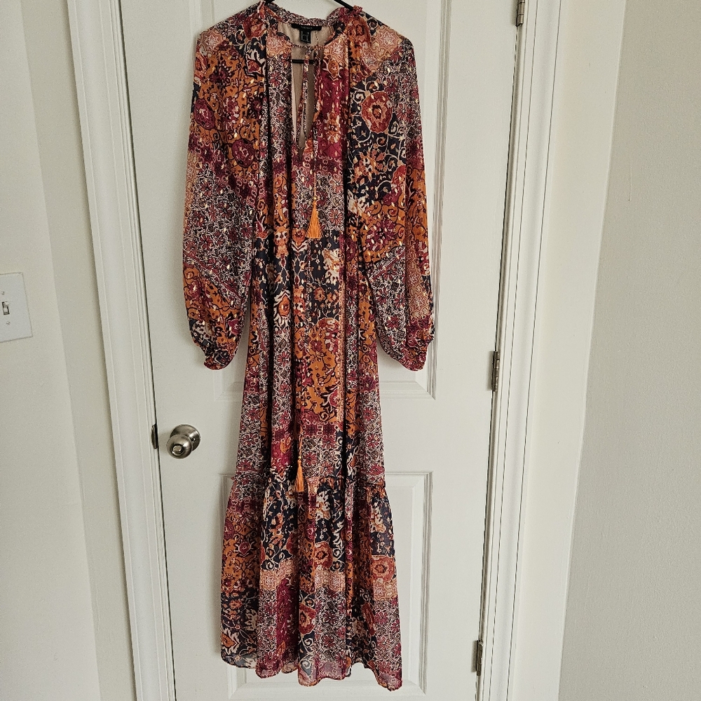 Bohemian Floral Maxi Dress